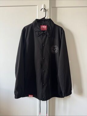DIXXON Black Coach Jacket with Chest Logo